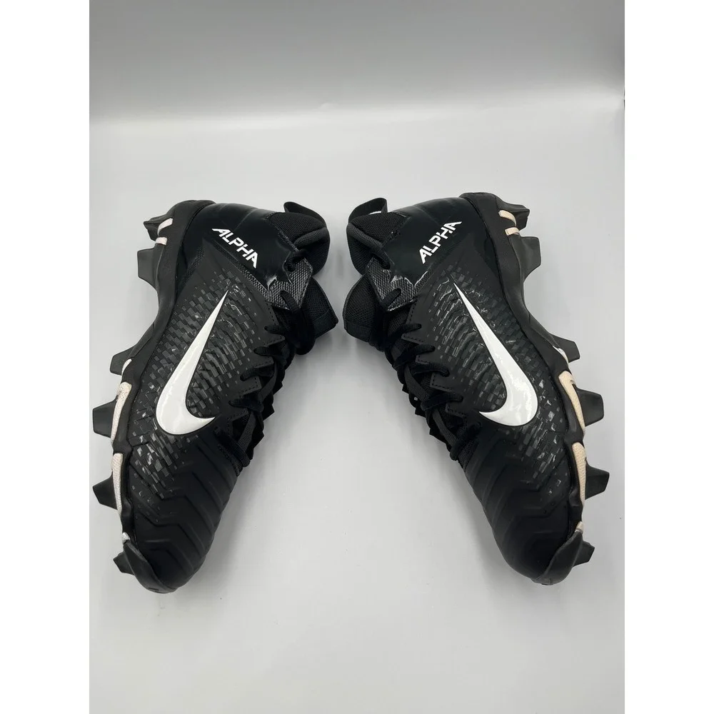 Nike‎ Alpha Menace 2 Football Shoes Black White Mens Size 9